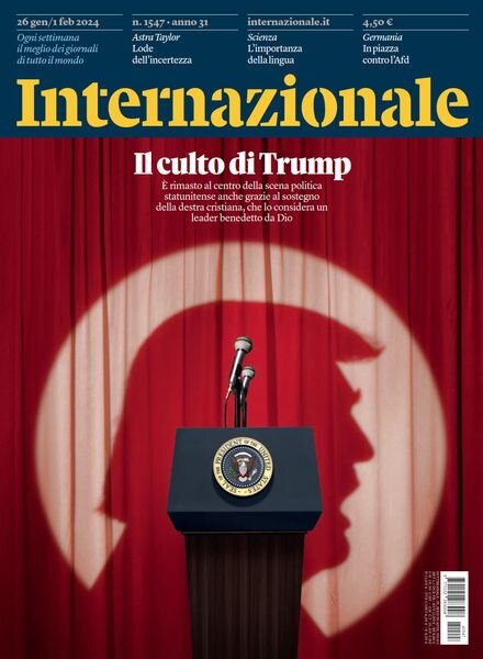 Internazionale – 26 Gennaio 2024 Cover
