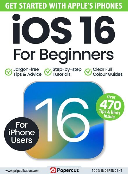 iOS 16 For Beginners – January 2024 Cover