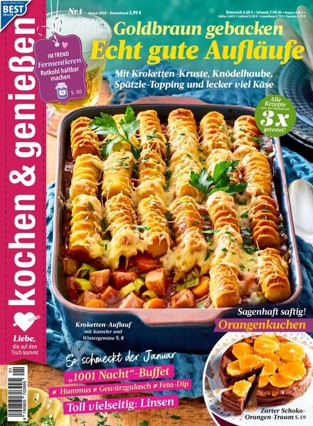 Kochen & Geniessen – Januar 2024 Cover