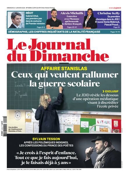 Le Journal du dimanche – 21 Janvier 2024 Cover