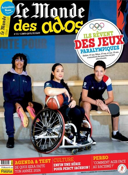 Le Monde des Ados – 3 Janvier 2024 Cover