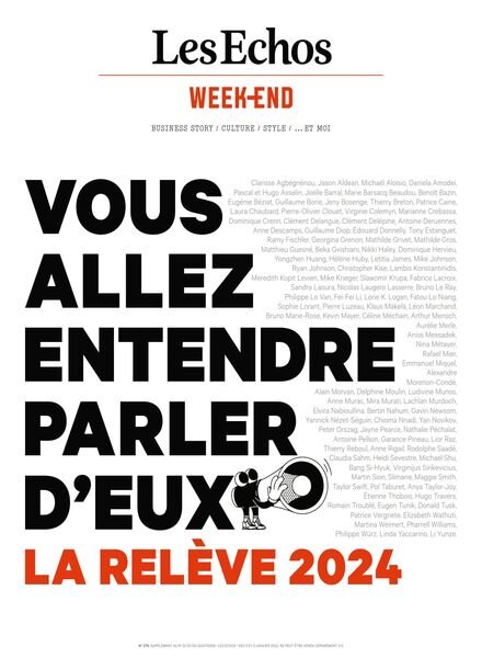 Les Echos Week-end – 5 Janvier 2024 Cover