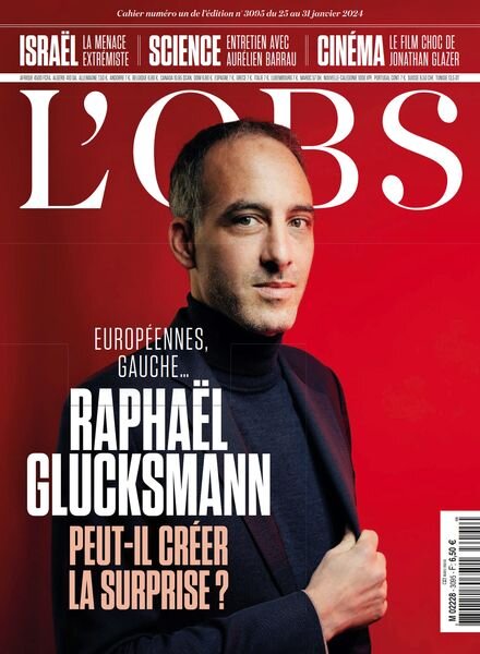 L’Obs – 25 Janvier 2024 Cover