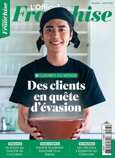 L’Officiel de la Franchise – Decembre 2023 – Janvier 2024 Cover