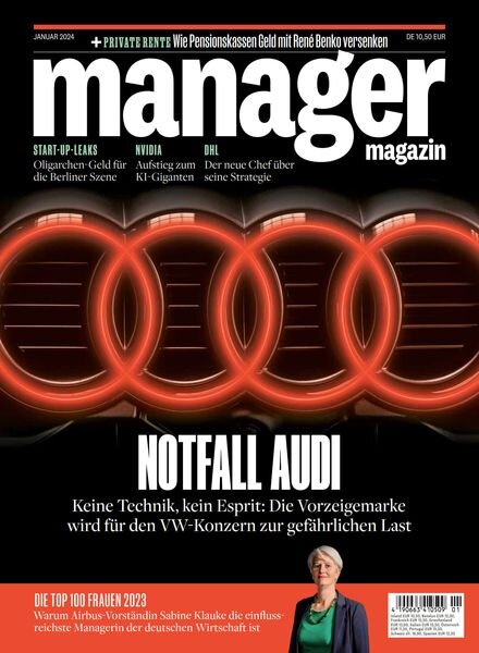 Manager Magazin – Januar 2024 Cover