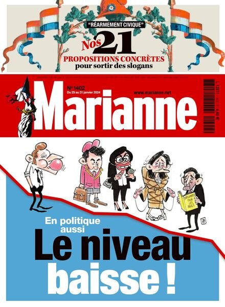 Marianne – 25 Janvier 2024 Cover