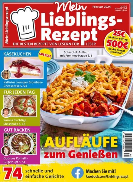Mein Lieblingsrezept – Februar 2024 Cover