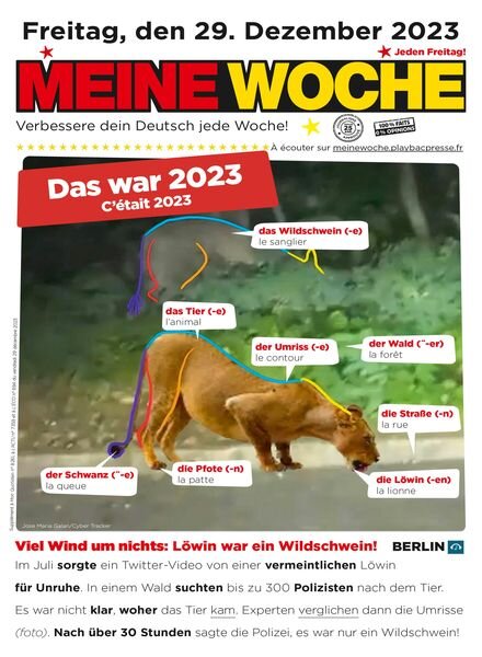 Meine Woche – 29 Dezember 2023 Cover