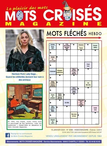 Mots Croises Magazine – 18 Janvier 2024 Cover
