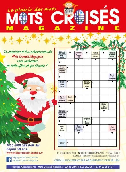 Mots Croises Magazine – 21 Decembre 2023 Cover