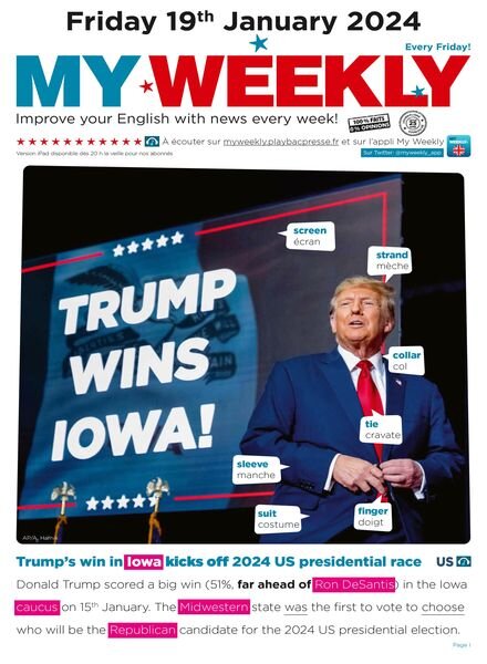 My Weekly fr – 19 Janvier 2024 Cover