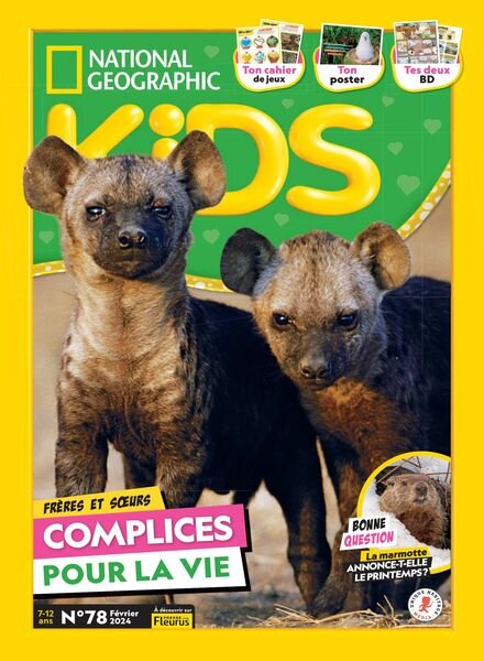 National Geographic Kids France – Fevrier 2024 Cover