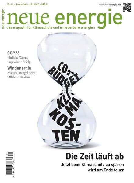 Neue Energie – Januar 2024 Cover