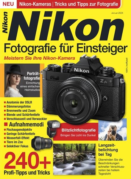 Nikon-Fotografie fur Einsteiger – Januar 2024 Cover