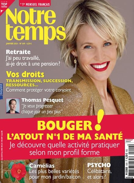 Notre Temps – Janvier 2024 Cover