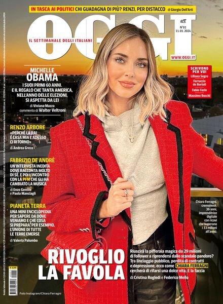 Oggi – 11 Gennaio 2024 Cover