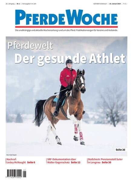 PferdeWoche – Januar 2024 Cover