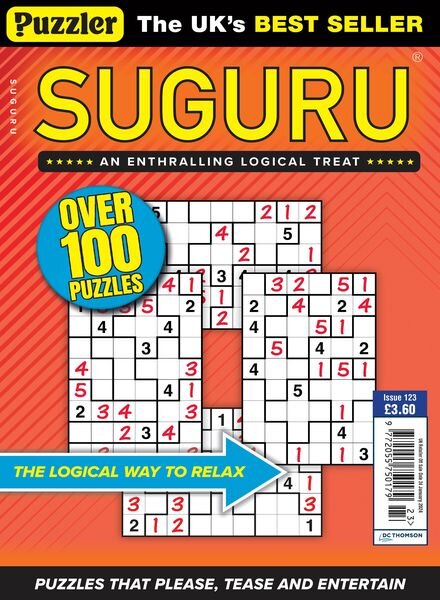 Puzzler Suguru – Issue 123 – 30 December 2023 Cover