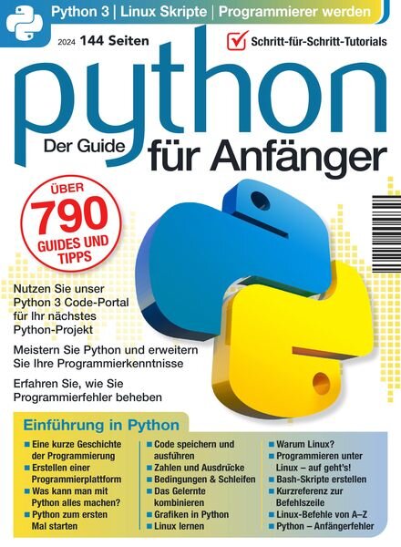 Python Der Guide fur Anfanger – Januar 2024 Cover