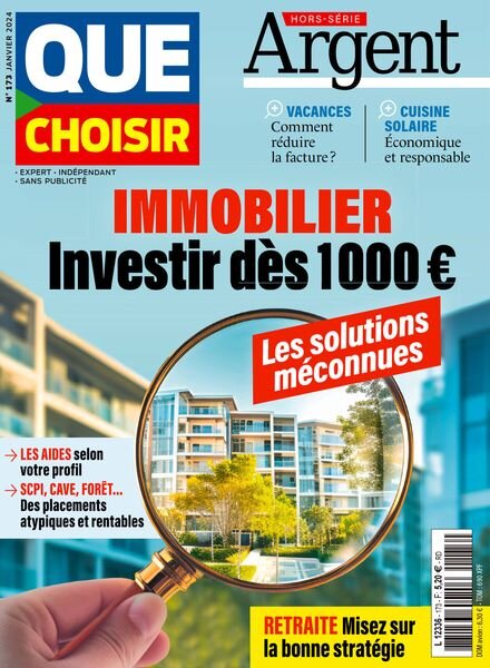 Que Choisir Argent – Janvier 2024 Cover