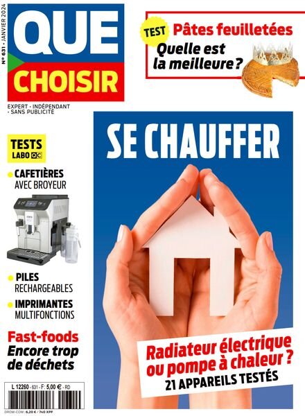 Que Choisir – Janvier 2024 Cover