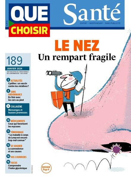 Que Choisir Sante – Janvier 2024 Cover