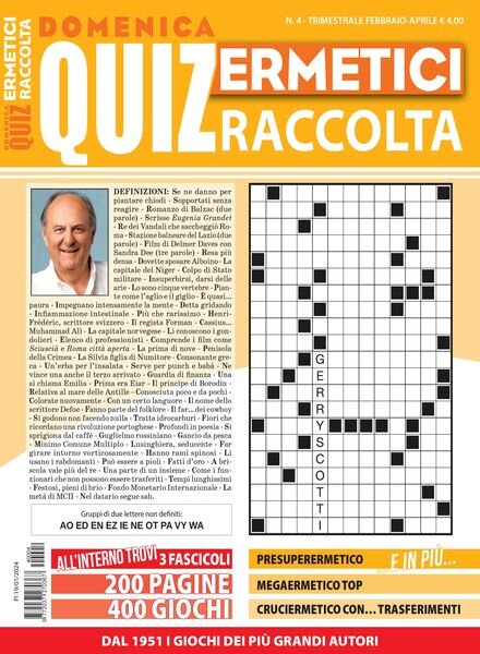 Quiz Ermetici Raccolta – Febbraio-Aprile 2024 Cover