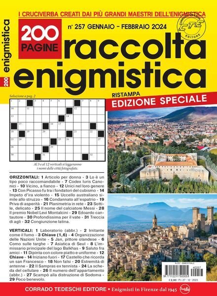 Raccolta Enigmistica – Gennaio-Febbraio 2024 Cover