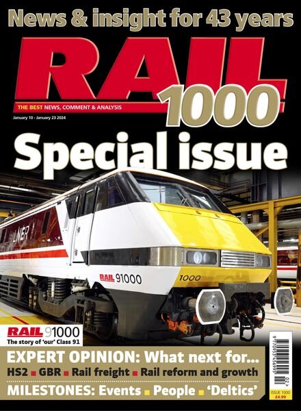 Rail – Issue 1000 – January 10 2024 Cover