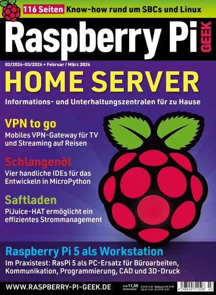 Raspberry Pi Geek – Februar 2024 Cover