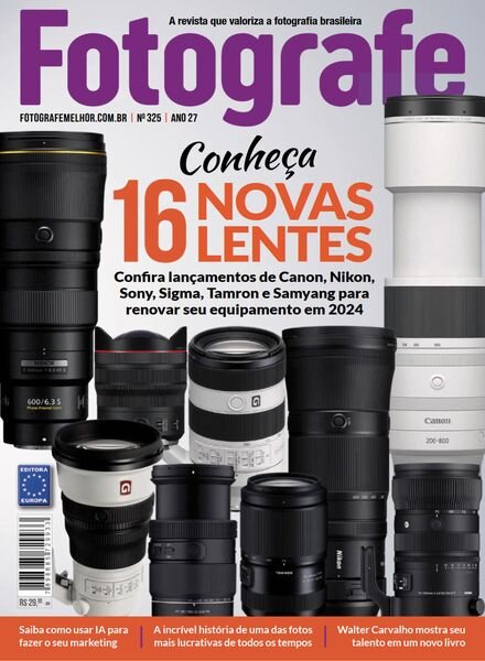Revista Fotografe Melhor – Edicao 325 – Janeiro 2024 Cover