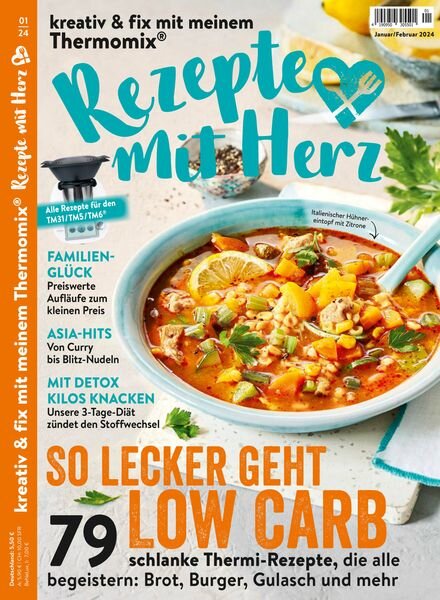 Rezepte mit Herz – Januar-Februar 2024 Cover