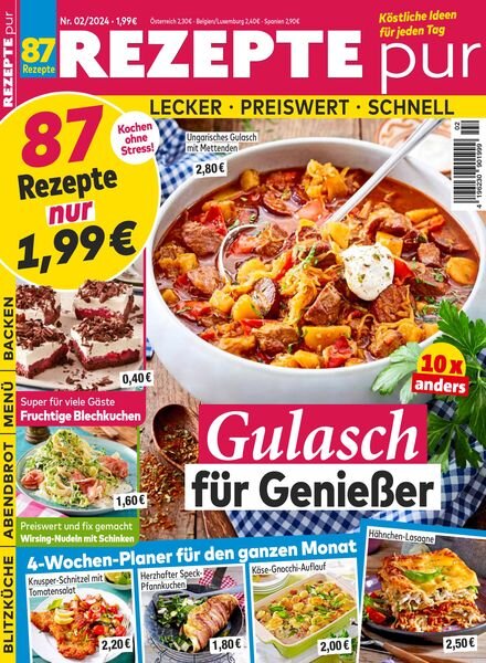 Rezepte pur – Februar 2024 Cover