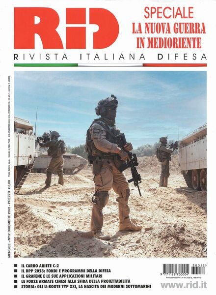 Rivista Italiana Difesa – Dicembre 2023 Cover