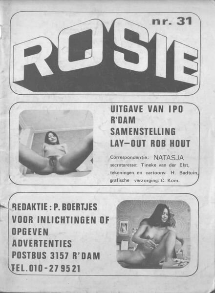 Rosie – Nr 31 1972 Cover