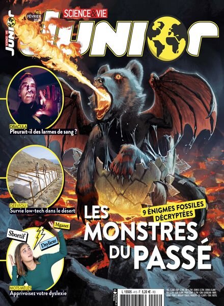 Science & Vie Junior – Fevrier 2024 Cover