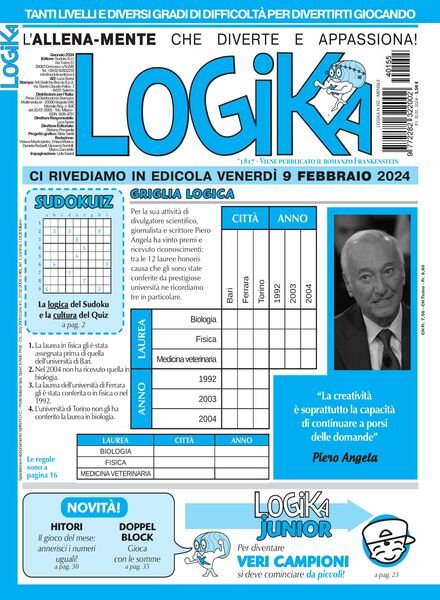 Settimana Logika – 10 Gennaio 2024 Cover