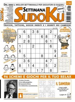 Settimana Sudoku – 5 Gennaio 2024