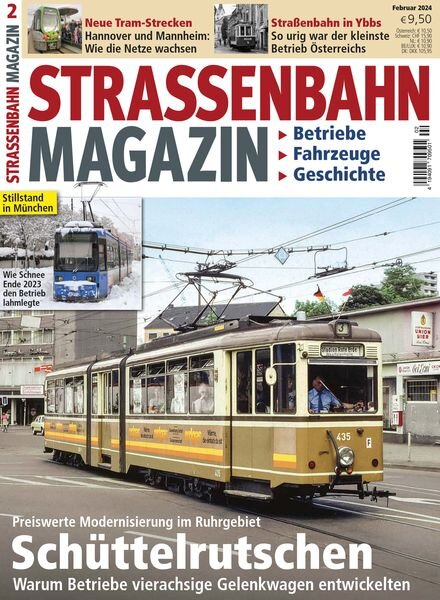 Strassenbahn Magazin – Ferbuar 2024 Cover