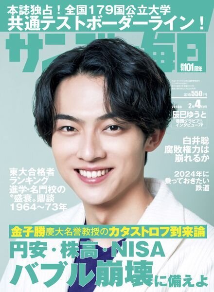 Sunday Mainichi – 4 February 2024 Cover