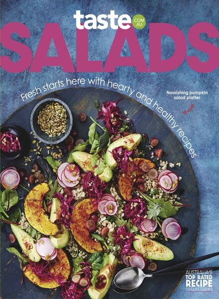 taste.com.au Cookbooks – Salads – January 2024 Cover