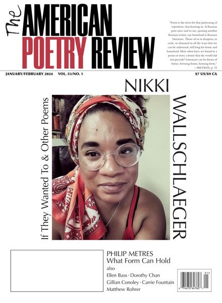 The American Poetry Review – January-February 2024 Cover