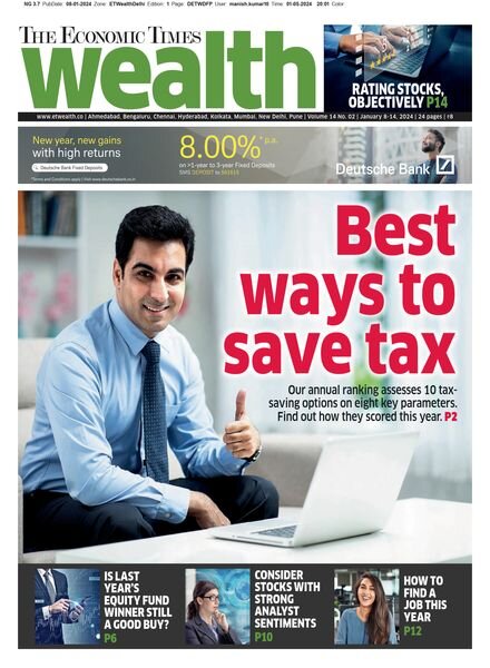 The Economic Times Wealth – January 8 2024 Cover