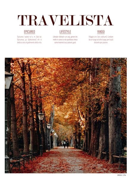 Travelista Magazine – Autumn 2023 Cover