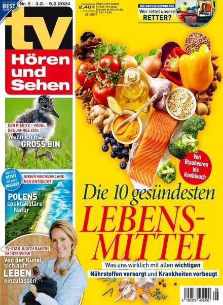 TV HOren und Sehen – 26 Januar 2024 Cover