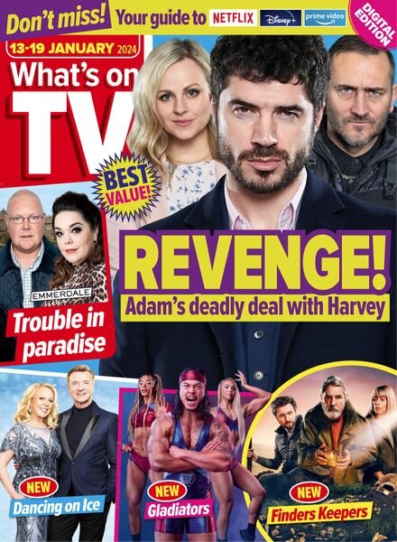 What’s on TV – 13 January 2024 Cover