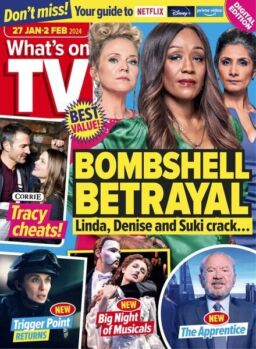 What’s on TV – 27 January 2024