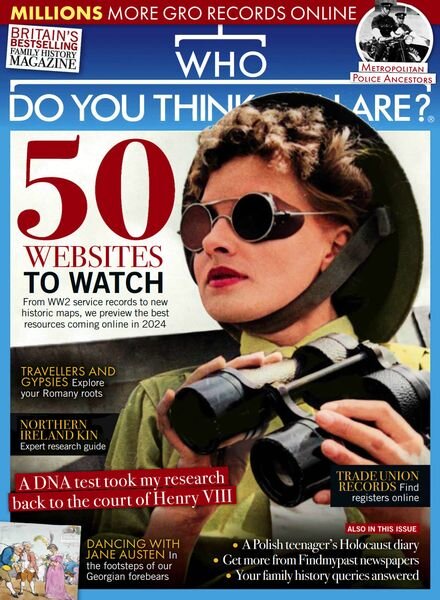 Who Do You Think You Are – January 2024 Cover