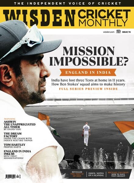 Wisden Cricket Monthly – Issue 74 – January 2024 Cover