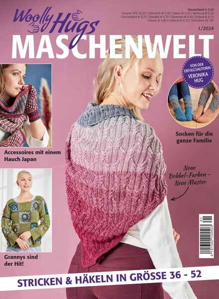 Woolly Hugs Maschenwelt – Nr 1 2024 Cover